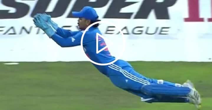[Watch] Flying Ishan Kishan Grabs Stunner To Remove Sompal In IND vs NEP Asia Cup Clash